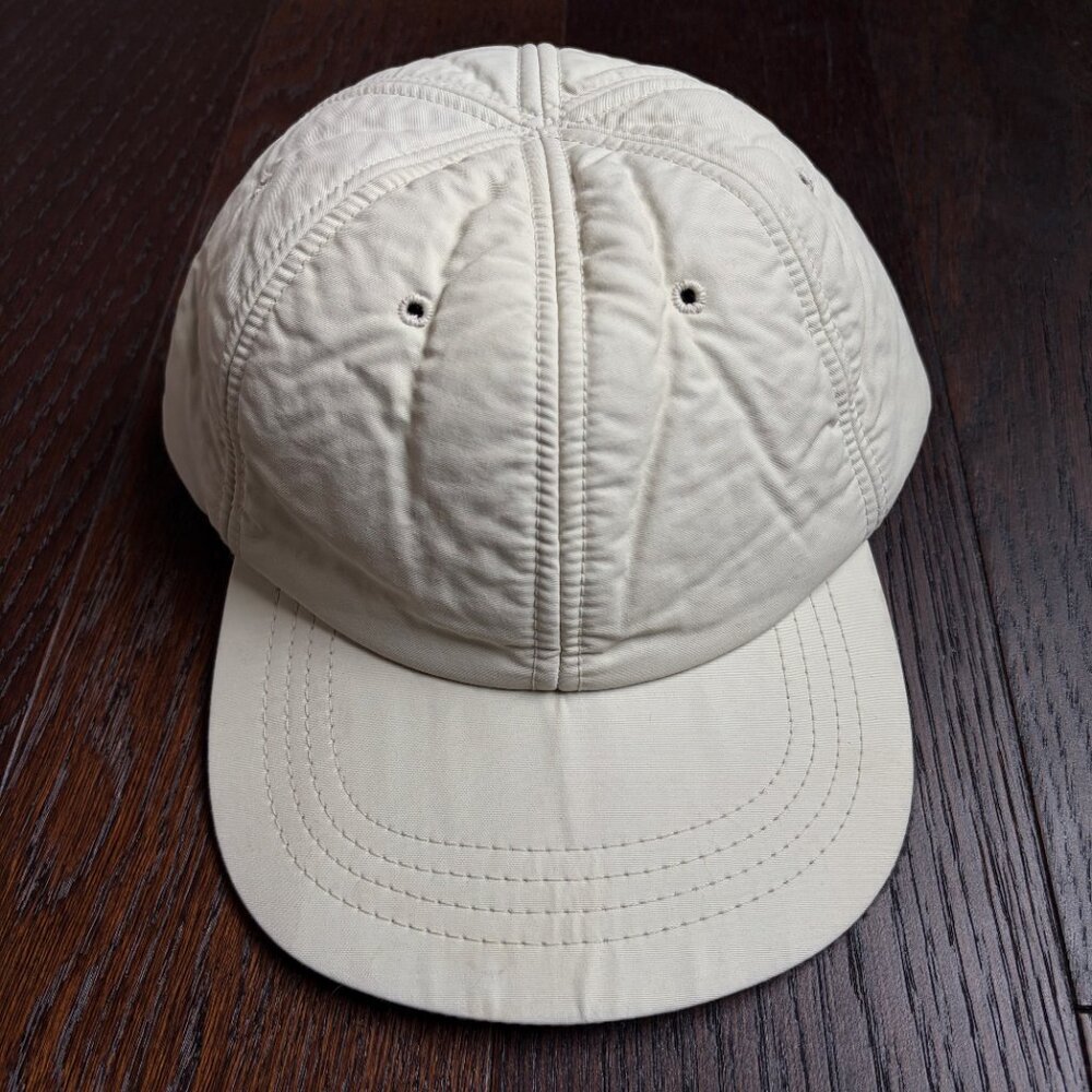 J. Crew Fleece Lined 90's Baseball Hat (Cream / Tan)